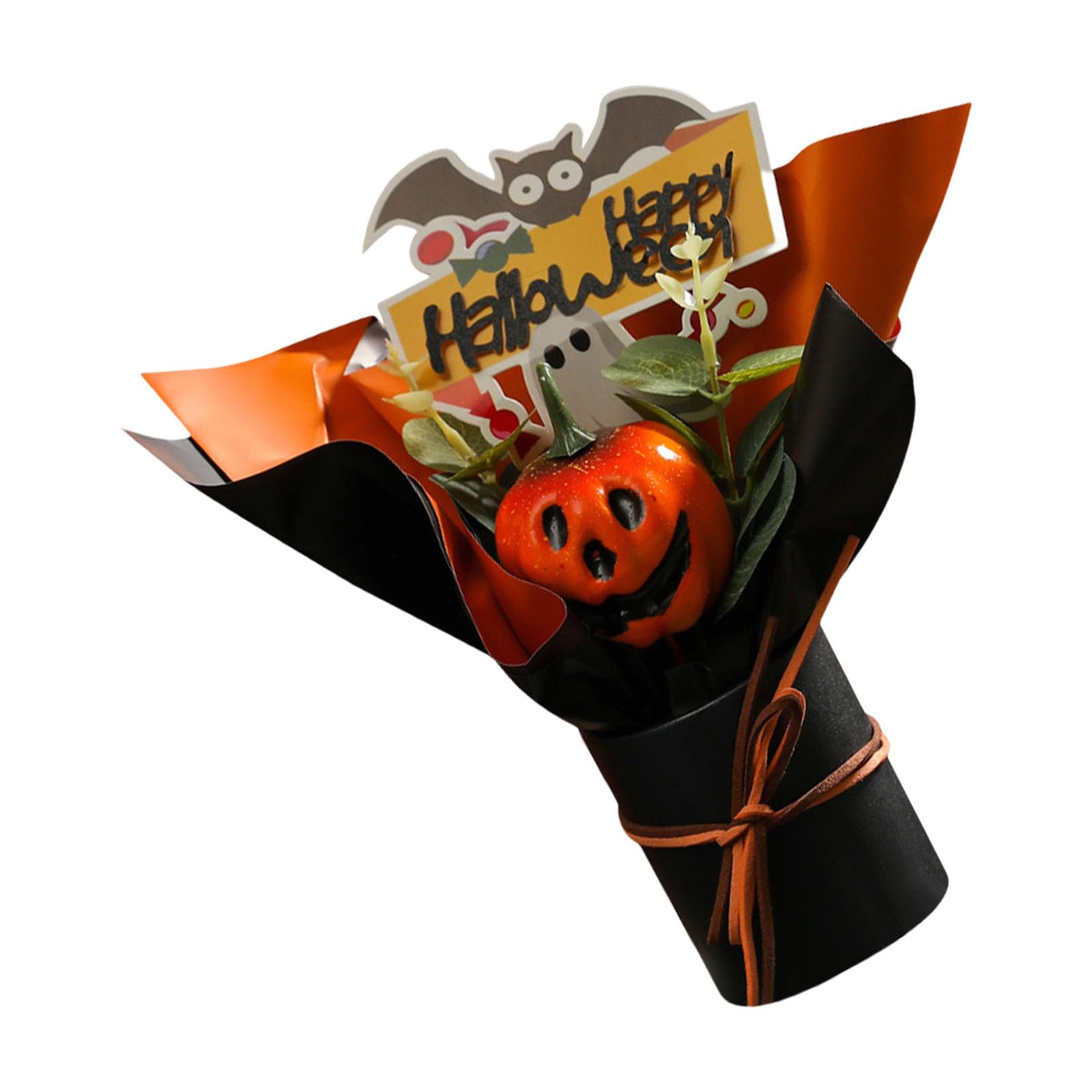 carotoe Festival Halloween Bouquet Artificial Floral Display with Halloween Characters for Event and Gatherings Floral Arrangement