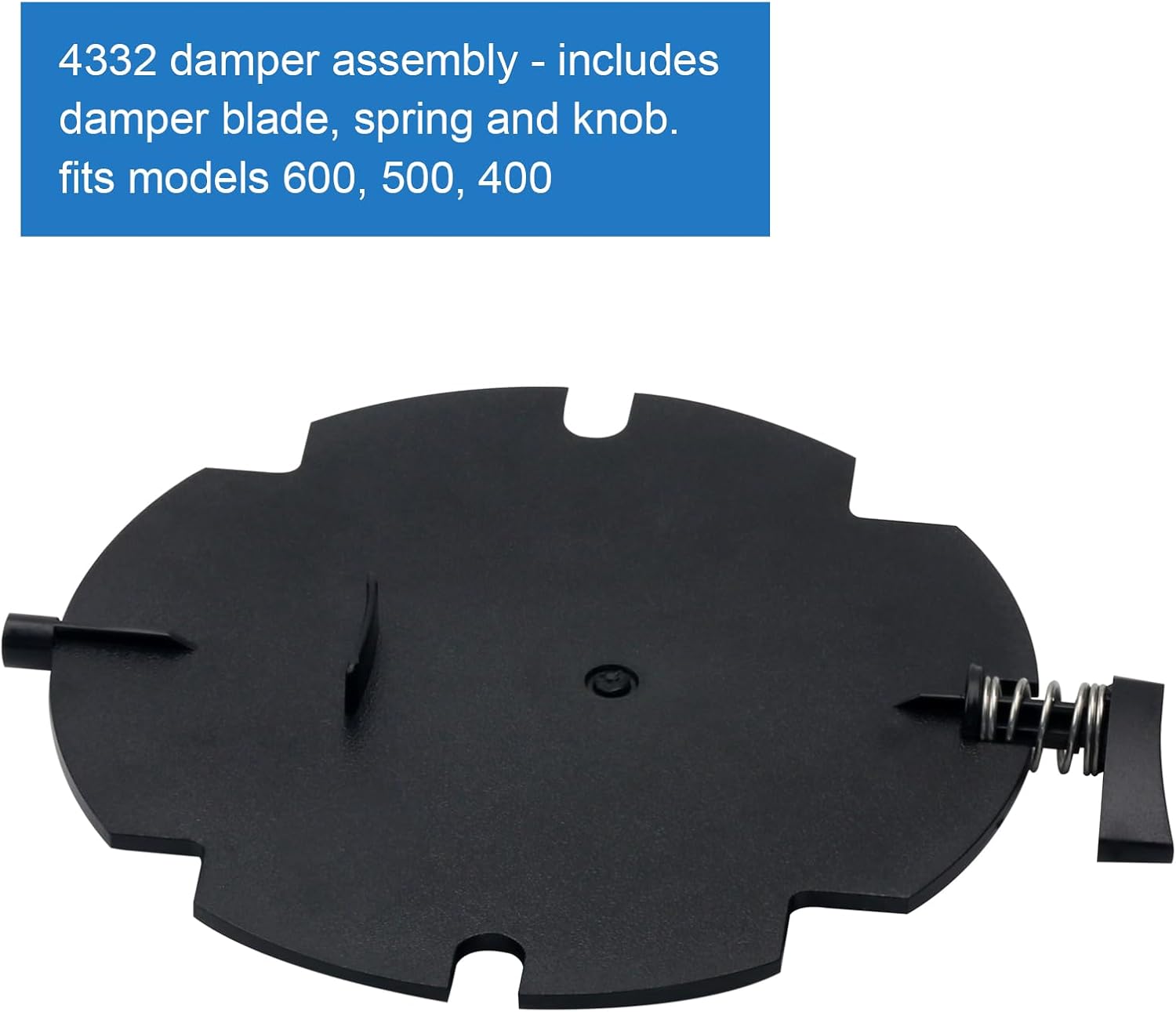 4332 Humidifier Damper Assembly Kit with Models 400, 500, 550A, 550, 558, 600