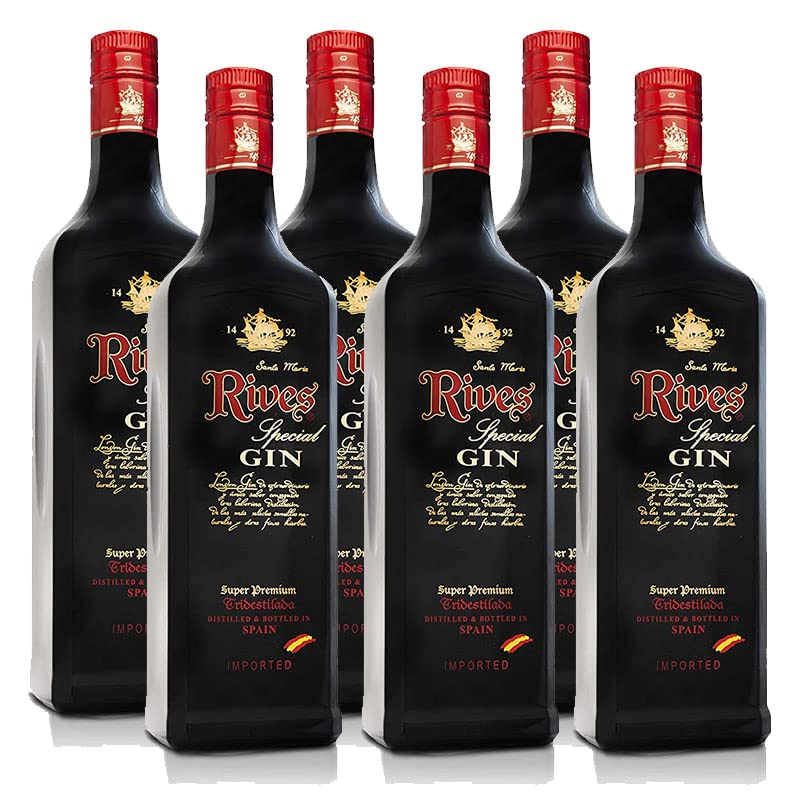 Gin Rives Especial 70 cl - Spanien - Rives Pitman (6 Flaschen)