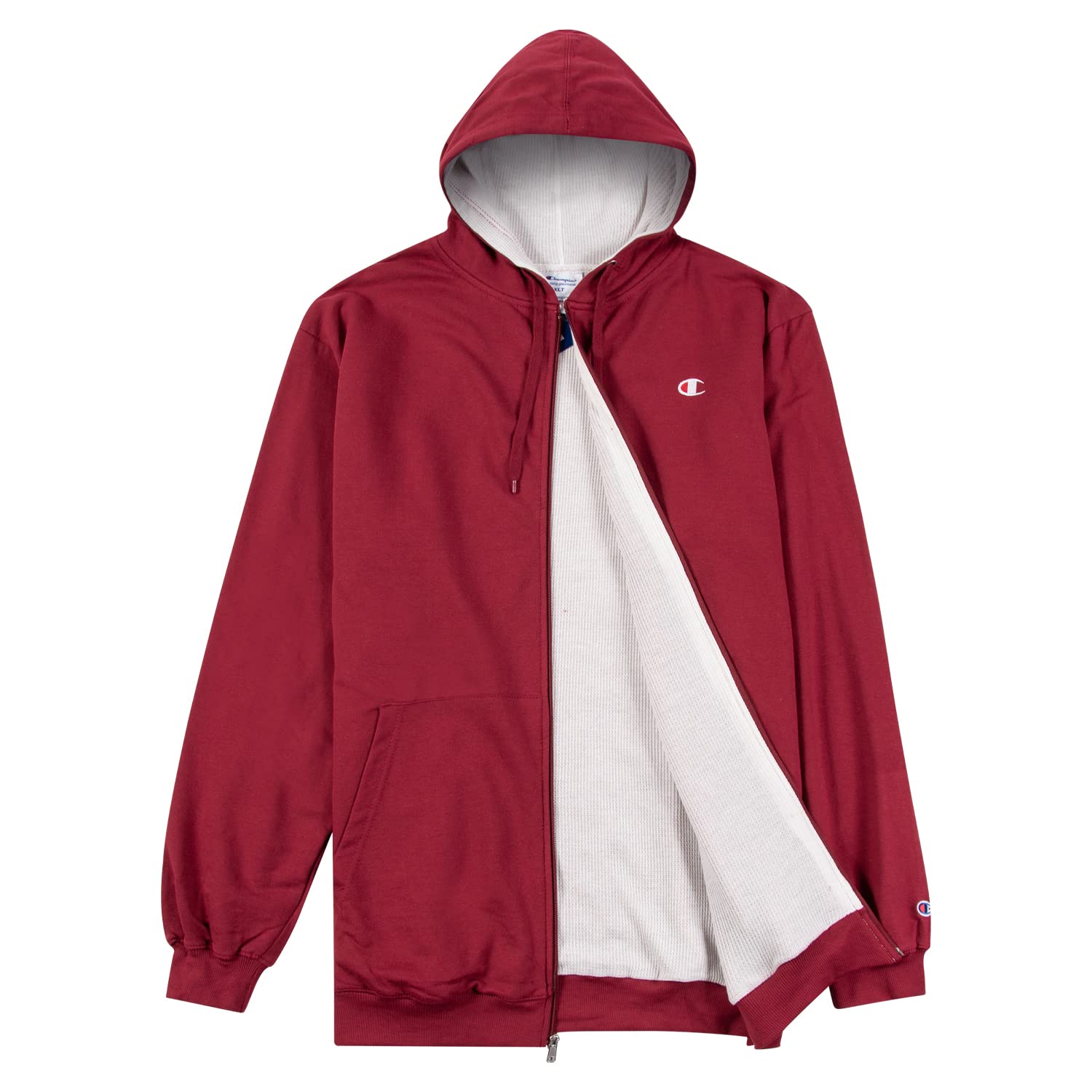 Champion Big and Tall Thermal Lined Hoodies for Men – Men’s Fleece Zip Up  Hoodie