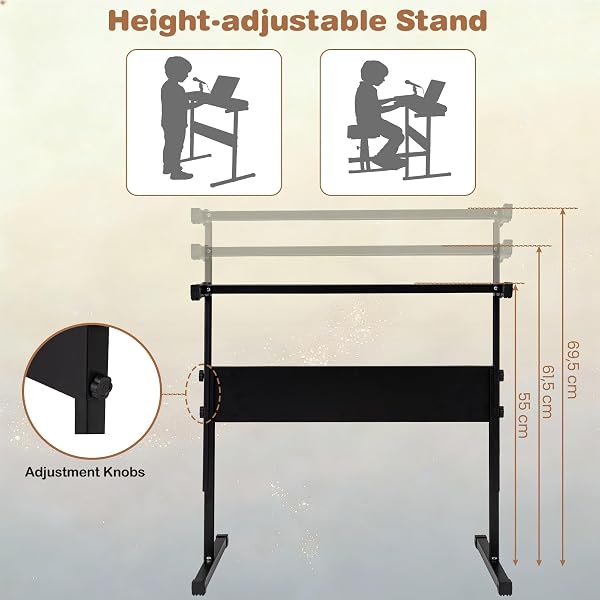 KOMFOTTEU Tastiera elettronica per bambini di 3 anni+, microfono e leggio, pianoforte digitale 61 tasti con supporto regolabile, pianoforte elettronico, 200 toni e ritmi, 20 demo (nero) - 5