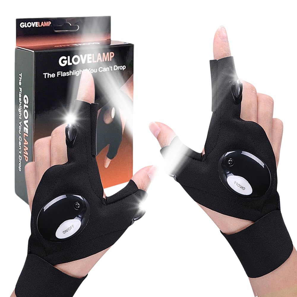 Guantes de Pesca Con Luz LED, Accesorios, Calendario de Adviento, Relleno y Gadgets Para Hombres 2025