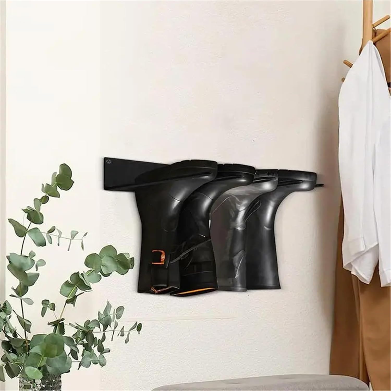 Wall-Mounted Slipper Rack Organisers，Slipper Holde Hanging Holder Rack Space Saving Metal Wall Mount Shoes Rack Boots Storage Racks For Home For Shoes