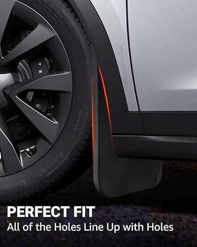 Miniatura 5 de BASENOR Protectores de barro a cuadros Tesla modelo XModel X 2024 2023 2022, protectores contra salpicaduras, no requiere perforación, protectores