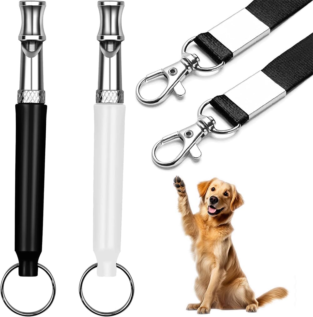 Dog Whistle 2-Pack Ultrasonic S – Adjustable Silent Bark Control
