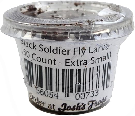 Josh's Frogs Black Soldier Fly Larvae (50 Count - Extra Small)