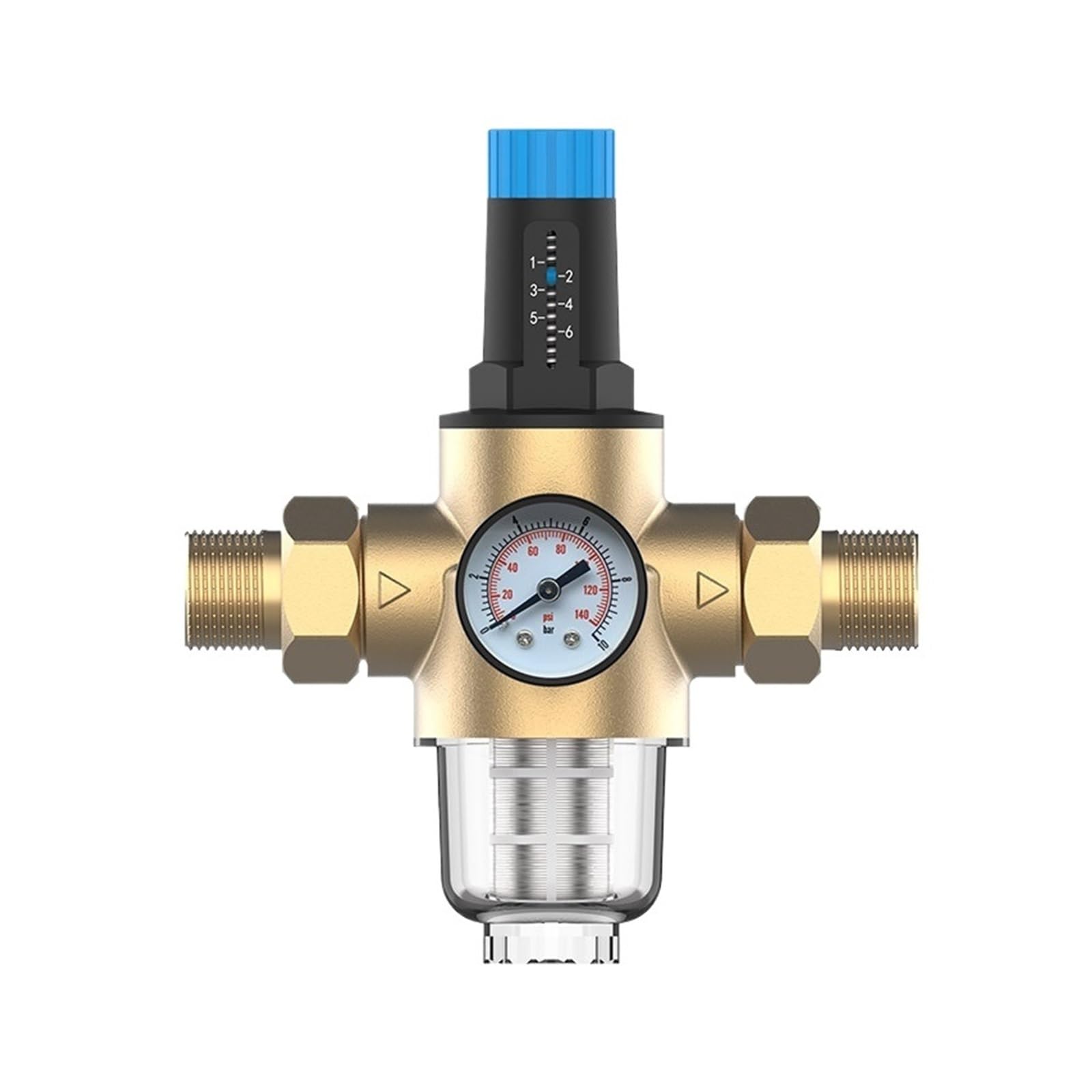 Wuuxlizmx One Color Pressure Reducing Valve Pressure Reducing Valve Pipeline Filter(1-1/4)