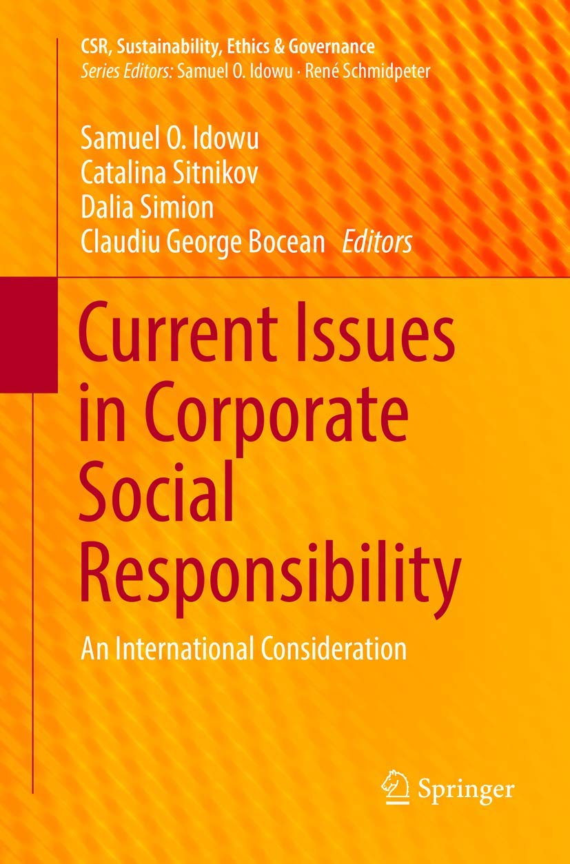 Current Issues in Corporate Social Responsibility: An International ...