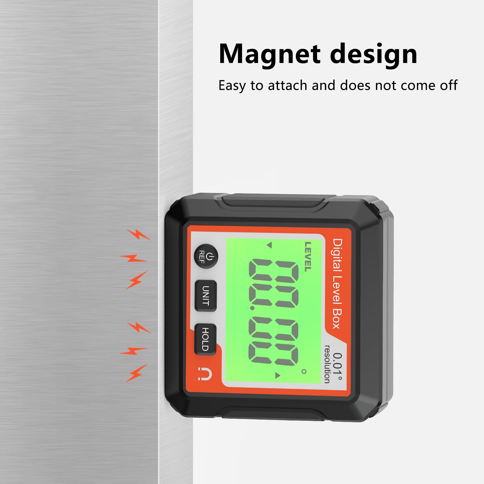 Cyfrowy wykrywacz kątów magnetyczny miernik kątowy LCD cyfrowy narzędzie poziomujące, kątomierz, skrzynka poziomu, podświetlana, przenośne narzędzie do pomiaru kąta, zasilanie bateryjne