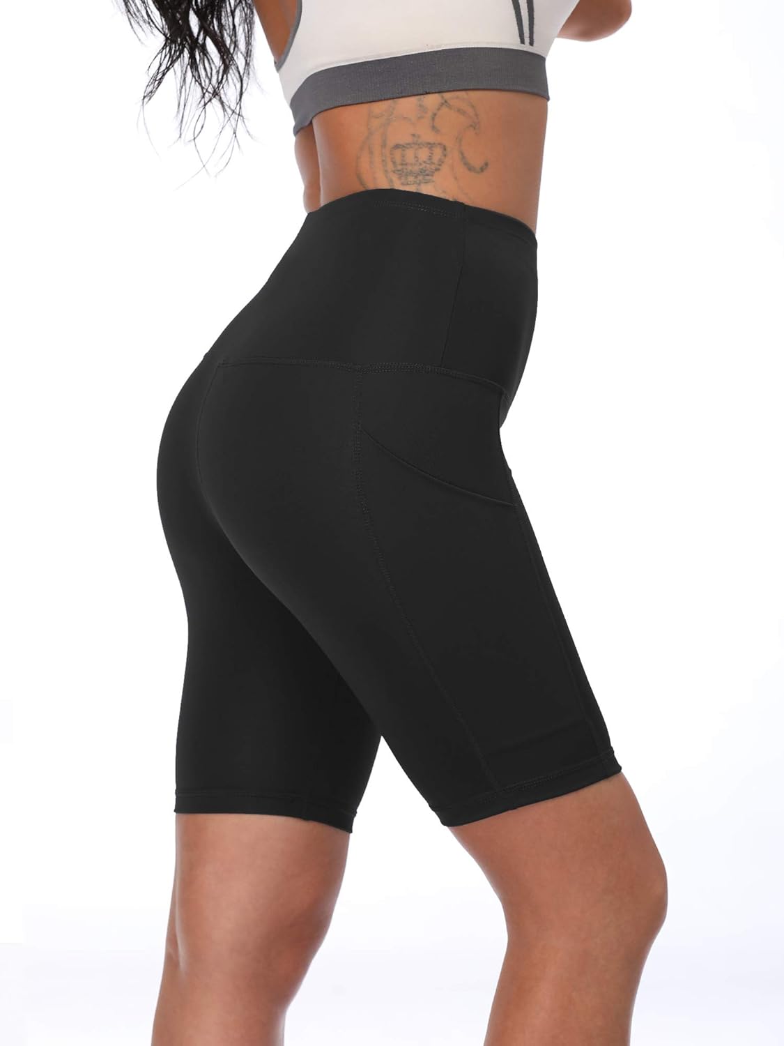 NELEUS Women's 3 Pack Athletic Shorts for Biker Running Workout with Pocket - Image 4