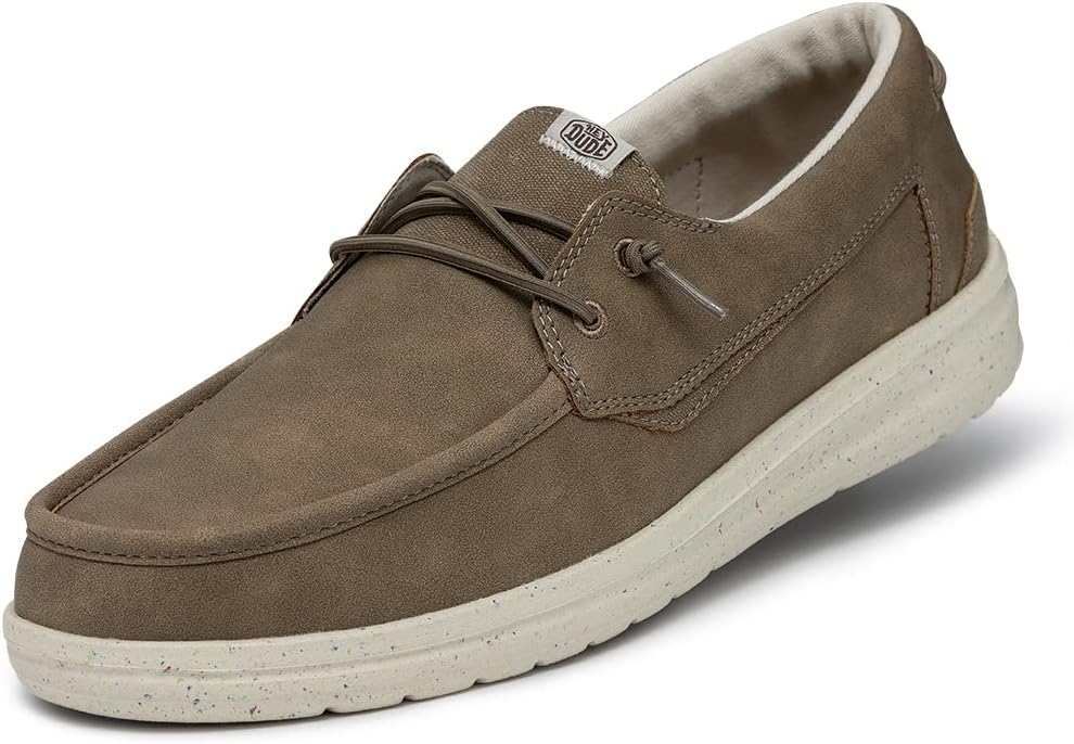 HEYDUDE Men's Welsh Grip Duster Size 8| Men's Loafers | Men's Slip On Shoes | Comfortable & Light-Weight