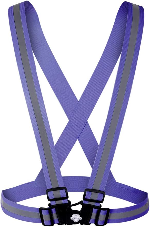 Dazonity High Visibility Safety Vest,10 Packs,Lightweight,Adjustable & Elastic Vest,Hi Vis Reflective Strips, Fit for Men & Women, Construction,Cycling, Runnning, Surveyor, (Yellow)