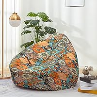 FANSU 3D Bagger Sitzsack Bezug - 80x90cm Waschbar - Ohne Füllung