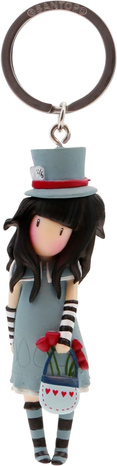 Santoro Gorjuss 631GJ06 The Hatter Figurine Moulded Keyring