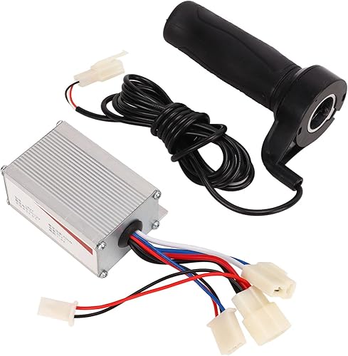 Miniatura 6 de VBESTLIFE Controlador de motor de cepillo de 12 V 250 W con kit de mango de acelerador, controlador de 3 cables de carcasa de aluminio con mango de