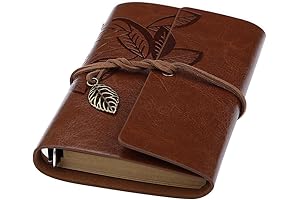 BEYOND Pocket Sized Genuine Leather Mini Journal with Wide Lined Paper