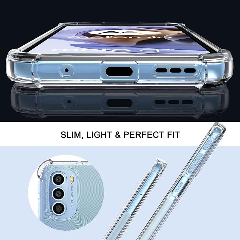 Image of Case Creation New Moto G31 Premium Imported 0.3mm Crystal Clear Totu Silicone Transparent Flexible Soft Corner Protection with TPU Slim Back Case Color Variation Cover for S23