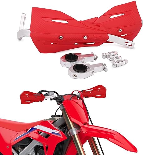 Protectores de mano para moto de cross de 78 pulgadas y 1 18 pulgadas, protectores de mano de aluminio universales para Dirt Pit Bike MX Motocross Protectores de mano para moto de cross de 78 pulgadas y 1 18 pulgadas, protectores de mano de aluminio universales para Dirt Pit Bike MX Motocross