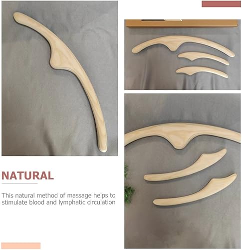 Miniatura 7 de minkissy Gua Sha - Varita de masaje de madera para esculpir la cara, brazo, pierna y hombro