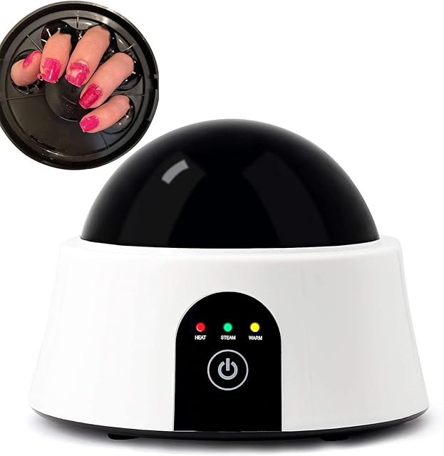Upgraded Steam Gel Polish Remover Machine Nail Steamer for Nail Gel Removal, Won't Damage Nail Beds, UK Plug