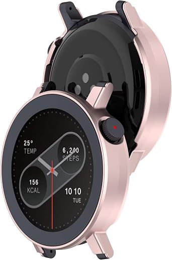 FTRONGRT Case Compatible with Nothing CMF Watch Pro 3, Shock Resistant, PC Watch Dial Smartwatch Protective Cover. Pink