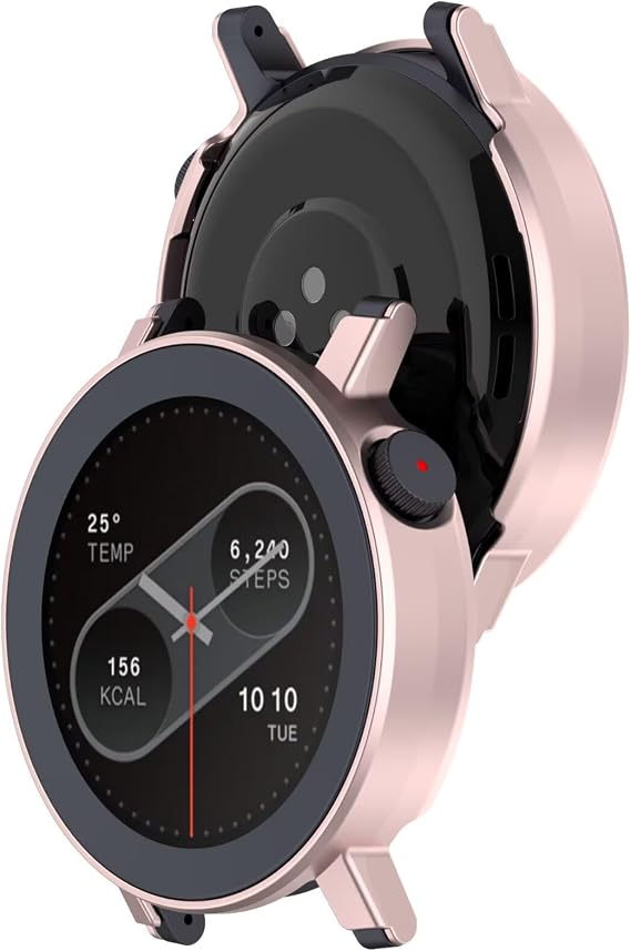 FTRONGRT Case Compatible with Nothing CMF Watch Pro 3, Shock Resistant, PC Watch Dial Smartwatch Protective Cover. Pink
