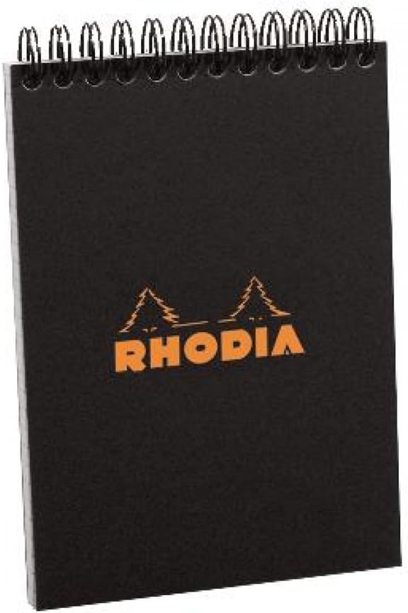 Wirebound Pad 6X8.25 Black Grid