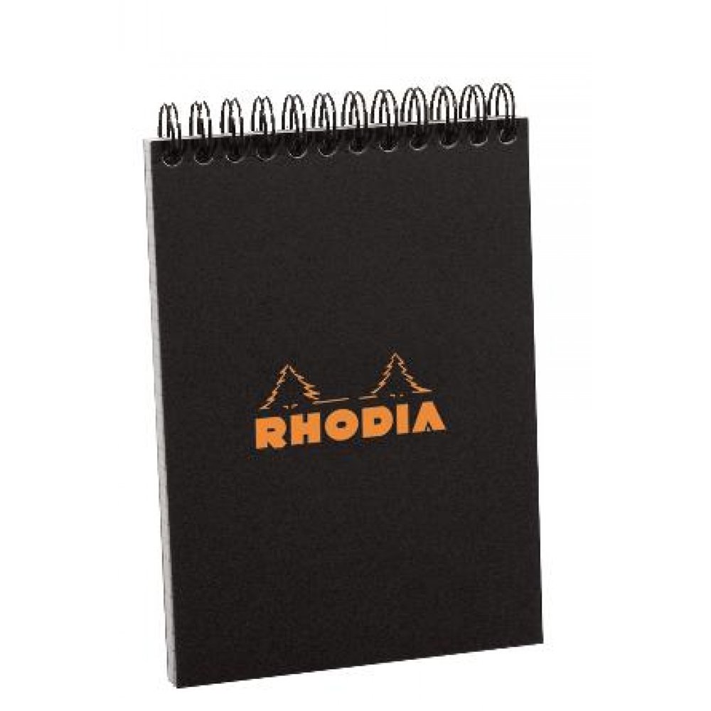 Rhodia Wirebound Pad 6X8.25 Black Grid