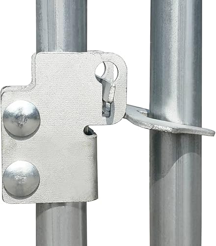 Vista 15 de Valla de acero galvanizado para perros al aire libre con techo, jaula para perros grande, corral para perros al aire libre, valla para patio trasero