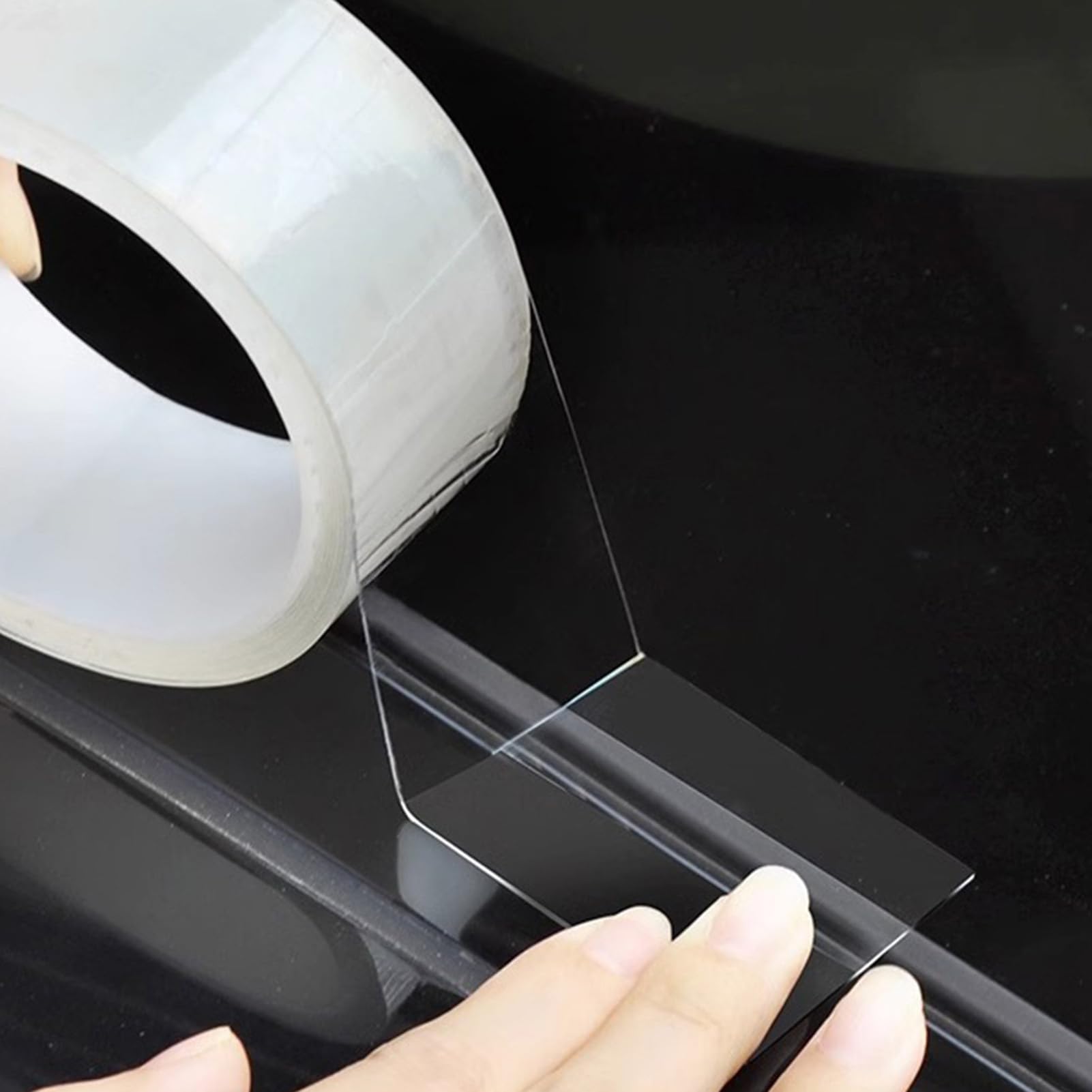 Ruban D’étanchéité Pour Toit Ouvrant Voiture – 3 M + 4 Pattes – EPDM, Résistant UV/chaleur – Transparent/noir