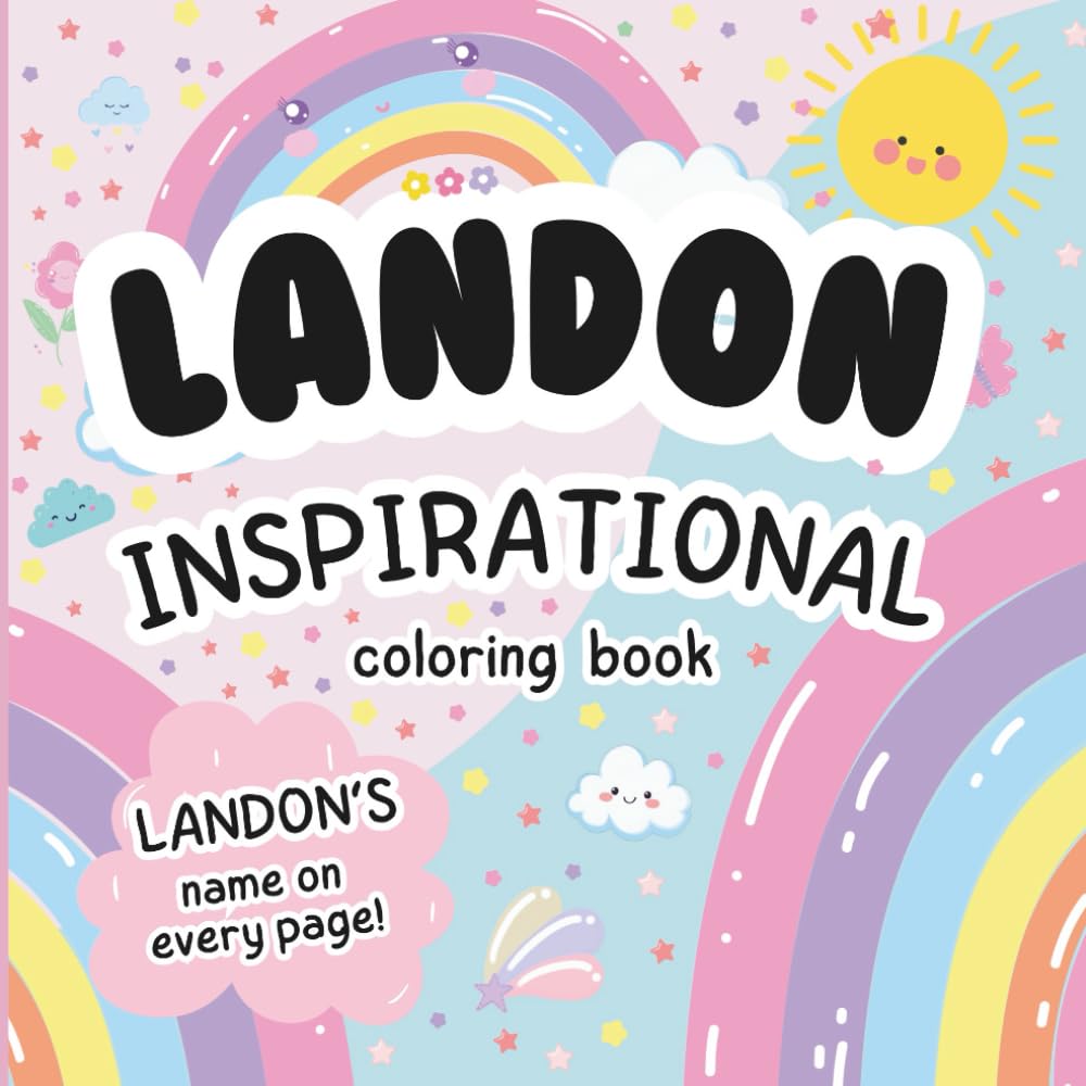 Landon Inspirational Coloring Book: Personalized Just for Landon – Landon's Name Appears on Every Coloring Page