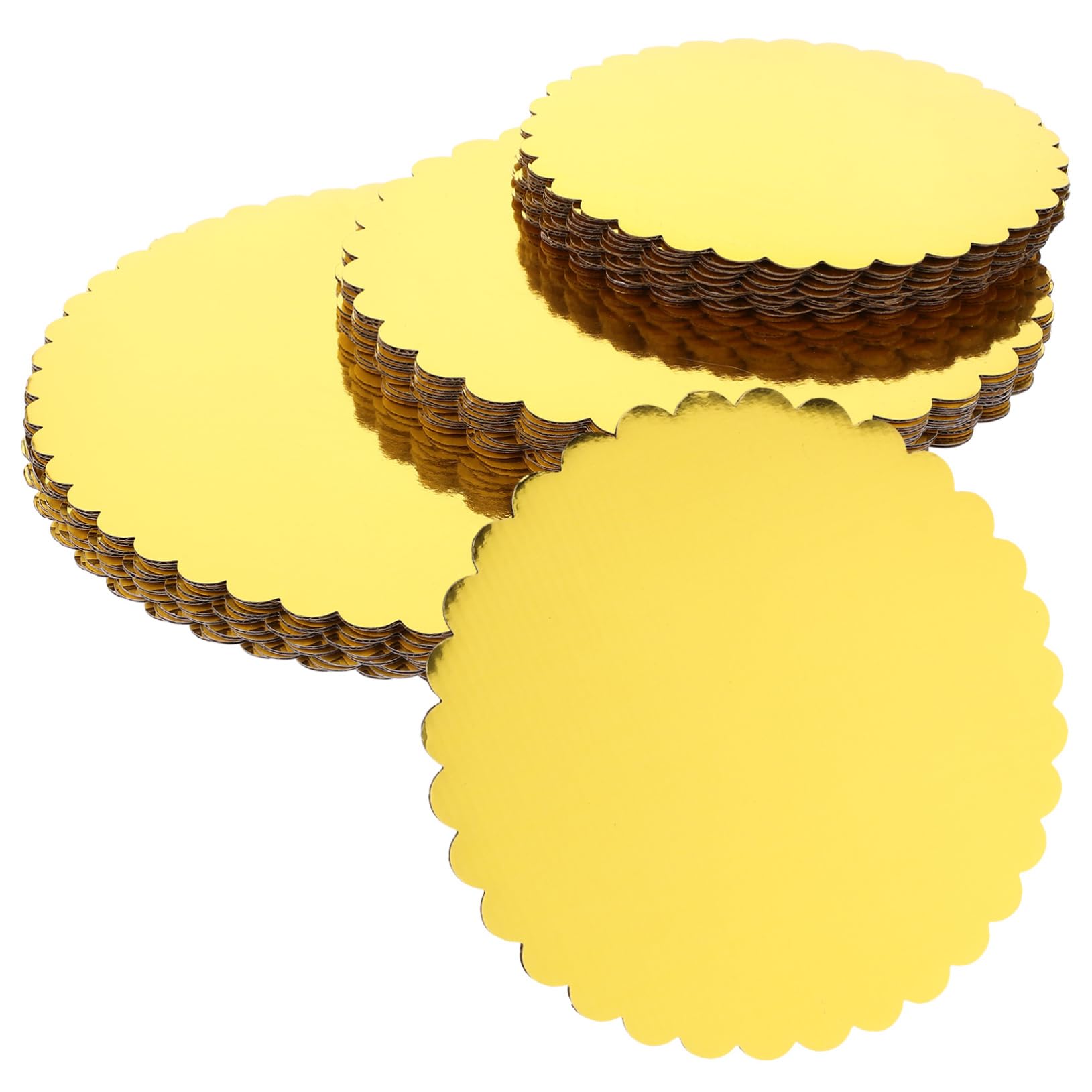 SOLUSTRE Thick Paper Cake Boards 30pcs Round Cake Bases (8 10 12 Inch) Non-slip for Baking Decorations Party