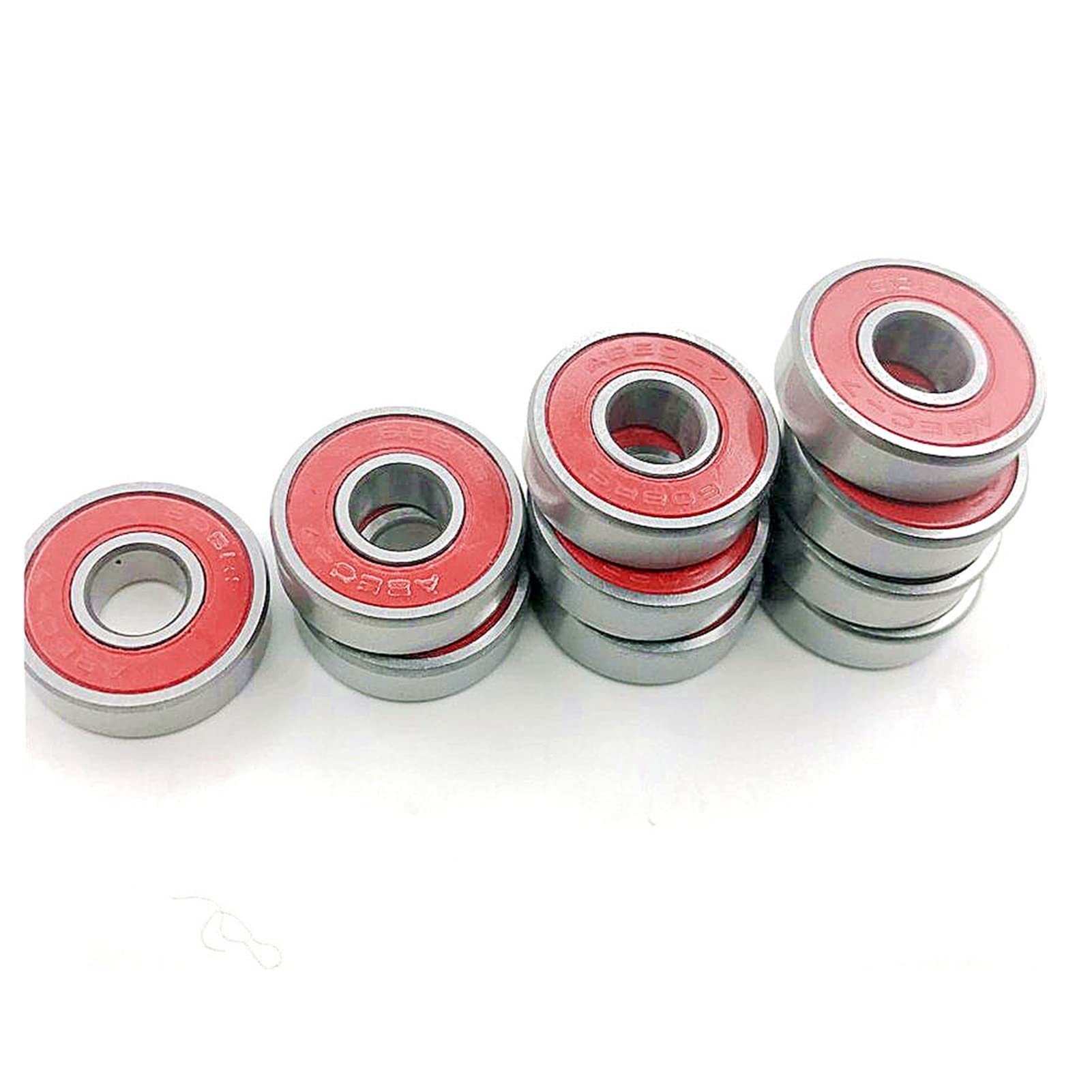 BDAYEK Wheels 8pcs 608 Bearing Speed Inline Skates Wheels Ceramic 608zz Skateboard Parts Longboard Skate Bearings