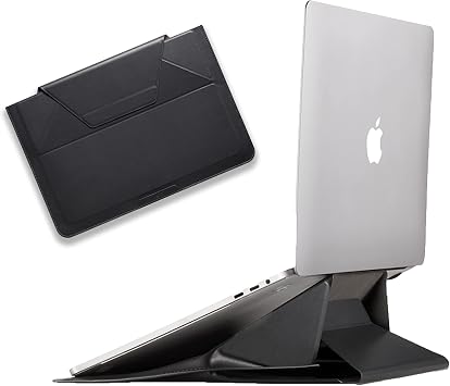 Amazon Co Jp Moft ノートパソコンスタンド Pcスタンド Pcケース キャリーケース スタンディングデスク 角度調整 スタンディングデスク 軽量 Macbook デスク 薄型 軽量 12 13インチ ブラック 文房具 オフィス用品