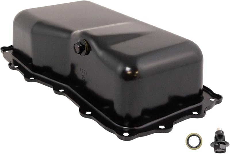 Cárter de óleo do motor TRQ com bujão magnético para Chrysler Town & Country e Dodge Grand Caravan 3.8L V6 – Kit