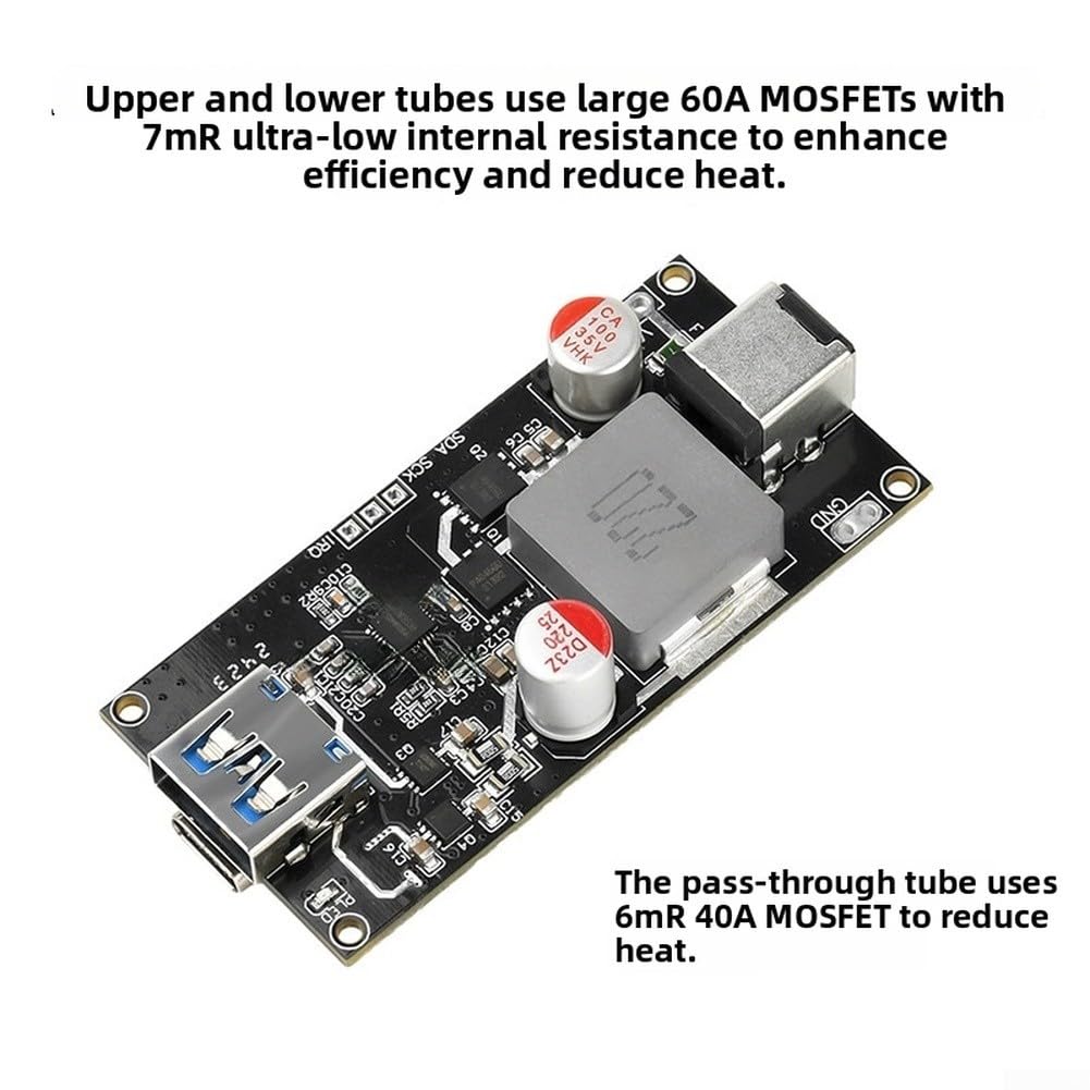 Cargador USB-C para PD 140W QC5 Entrada 6-30V Cargador USB-C
