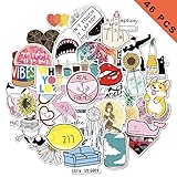 [page_title]-Sunshine smile Aufkleber für Wasserflaschen,Dekorative Aufkleber, Wasserdicht Vinyl Stickers Decals,Laptop zufällige Aufkleber Pack,kofferAufkleber,Vinyl-Graffiti-Aufkleber (46 Stück)