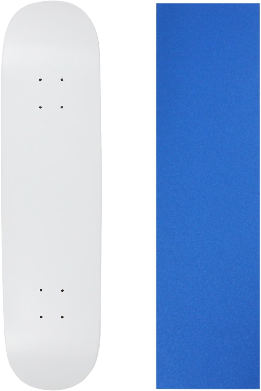 Moose Skateboard Deck Pro 7-Ply Canadian Maple DIP White with Griptape