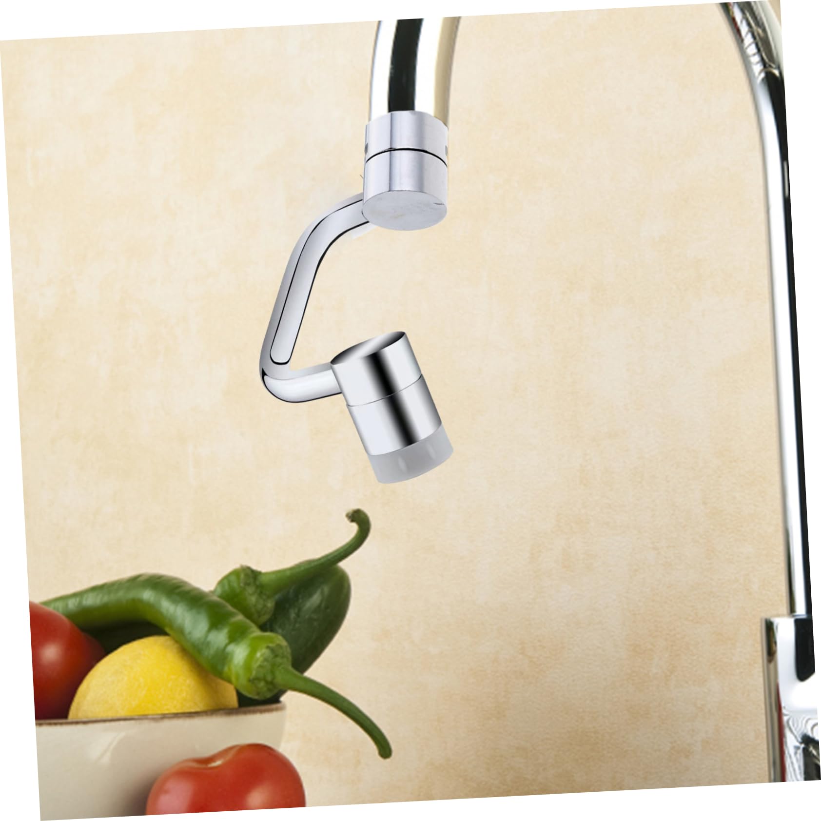 Adaptador de cabezal de pulverización giratorio de 5 etapas para grifo de cocina, aireador de grifo de fregadero de cobre, accesorio ajustable para lavabo, control de flujo de agua premium