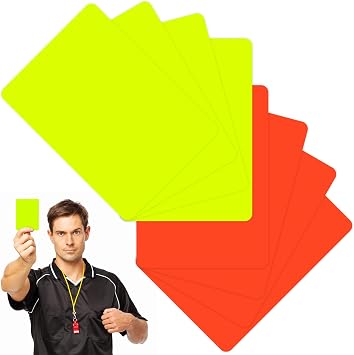 Schiedsrichter Karten Gelbe und Rote Karte Fu ball Schiedsrichter Set Schiri Karten Referee Cards Schiedsrichter-Tool f r Fu ballspiele