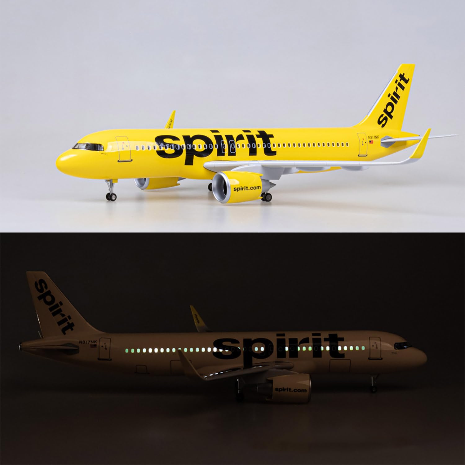20CM Für World Cargo MD-11 Flugzeug Modell Flugzeug Diecast Metall Flugzeug Planetoy Set (Geist A320)