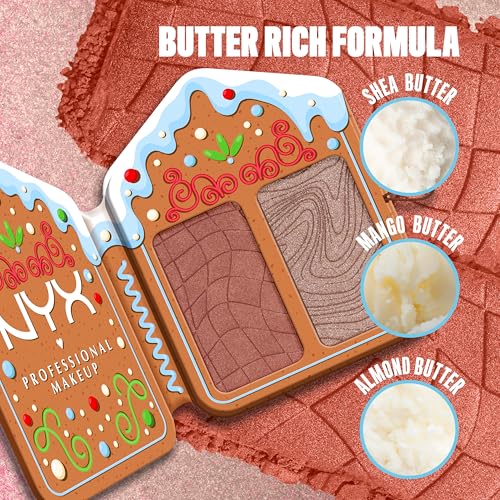 Nyx Professional Makeup Gingerbaddie Land Buttermelt Palette Di Illuminanti E Blush Colore Light/Medium 1 Pz - 7