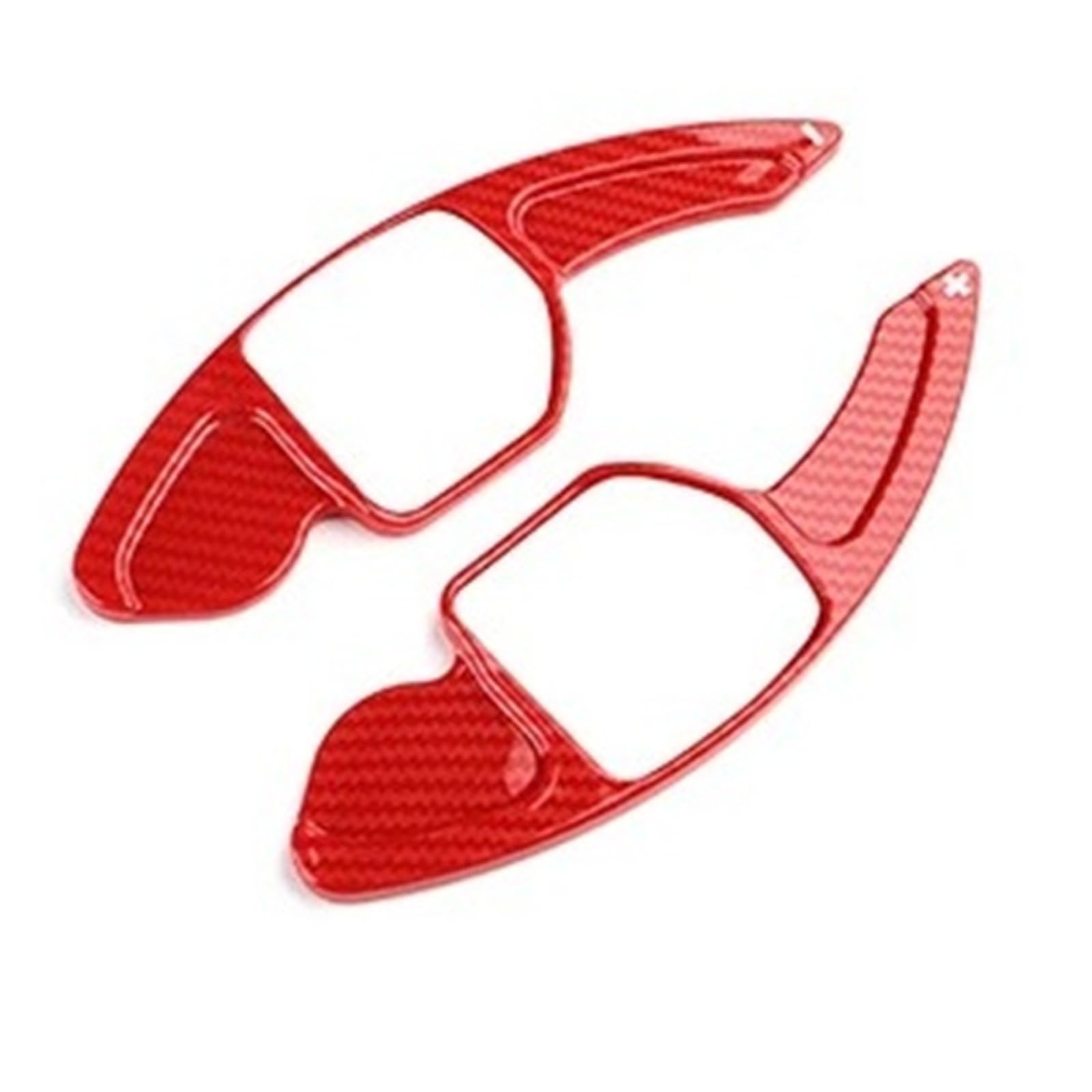 Zhangzhengyao Red Carbon Car Steering Wheel Shifter Paddle For Seat For Leon For St For 5F For Fr For Cupra For Ateca For Ibiza 6P Arona For Tarraco Car Steering Wheel Shifter Sticker(Red Carbon)