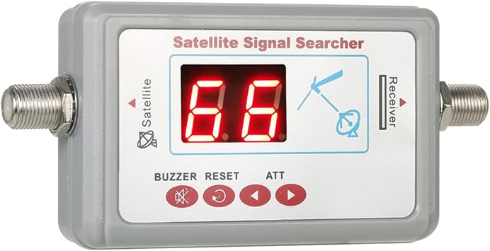 Weytoll Digital Satellite Signal Finder Meter with Mini Satellite Finder Buzzer