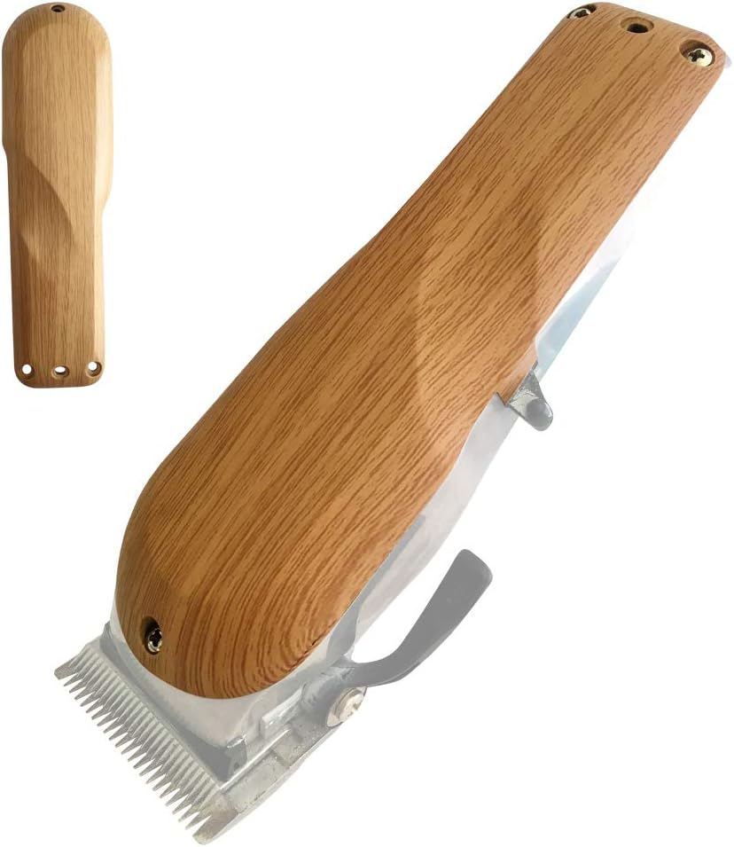 Wood Color DIY Back Housing, Wood color Back Cover for Wahl 5-Star Series Cordless Senior Clipper #8504 (Wood color plastic material)