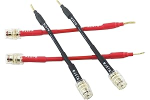 Flex Pin Banana Plugs to 4mm Female Banana Jack