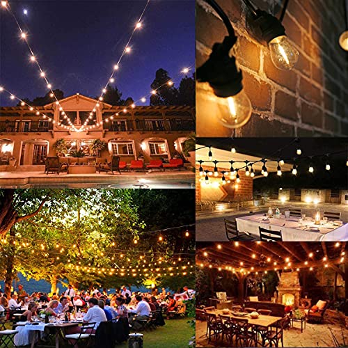 Ruiaotd S14 Led 1W Equivalent To 10W String Light Bulbs Shatter-Resistant Outdoor S14 Led Replacement String Light Bulbs E26 Regular Base 2200K Warm White Clear Plastic Edison Light Bulbs 25 Pack #TOP5