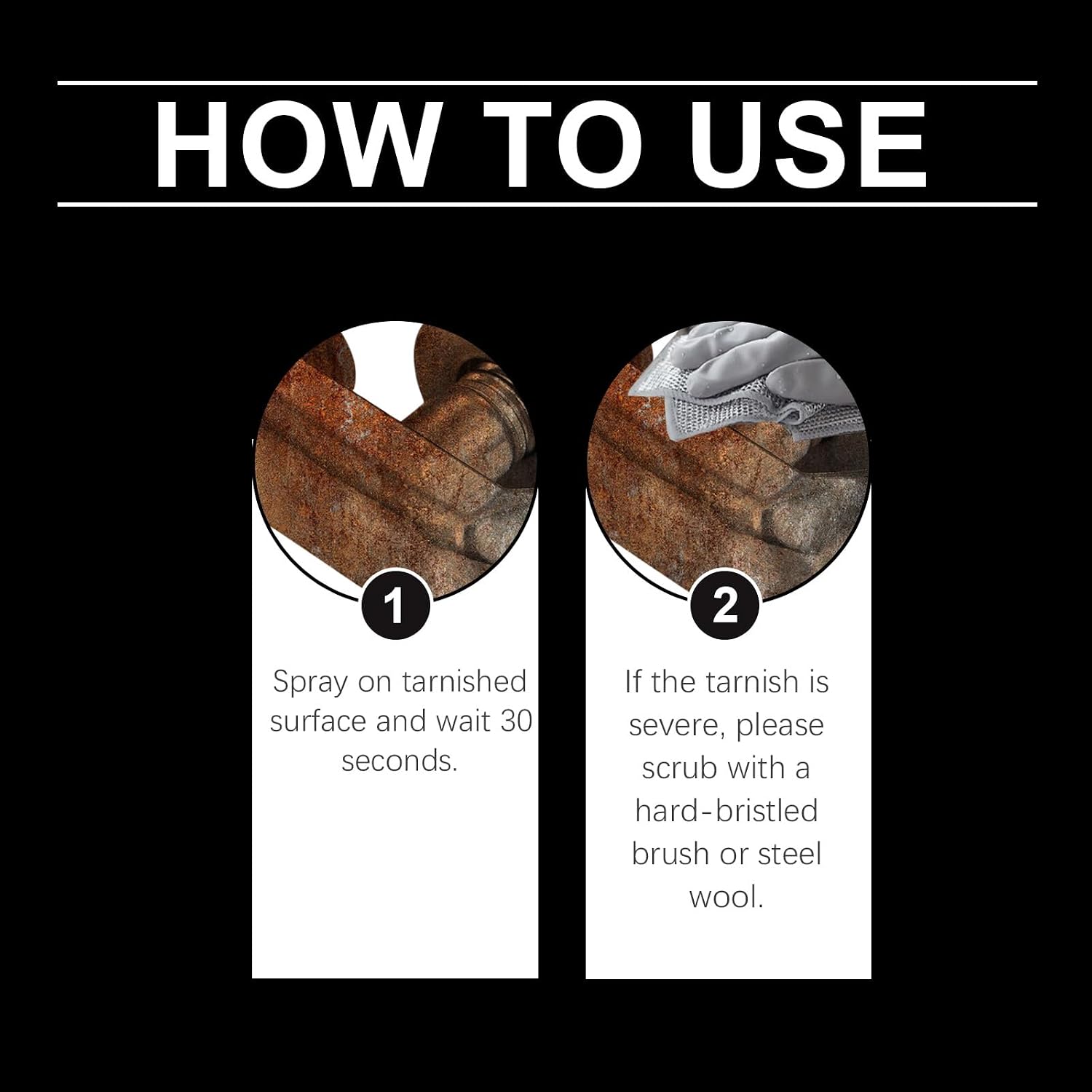 2PCS 120ML Brass Copper Polish,Instant Brass Copper Cleaner Tarnish Remover,Long-Lasting Shine,Metal Polishing Cleaner Cream