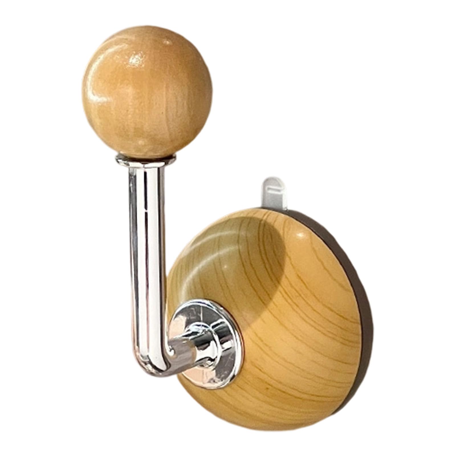 Buxuaaaa Drill Wall Tach Strong Suction Cup Tach for Kitchen Bathroom Heavy Duty Adhesive Repeatable Damage Wood Modicum Design Wood Suction Cup Hook