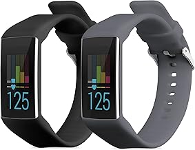 kwmobile Strap Compatible with Polar A360 / A370 Strap - Replacement Silicone Watch Band - Black